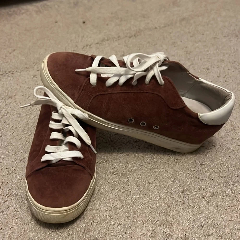 STEVE MADDEN mauve pink‎ velvet Steal platform wedge sneakers size 10